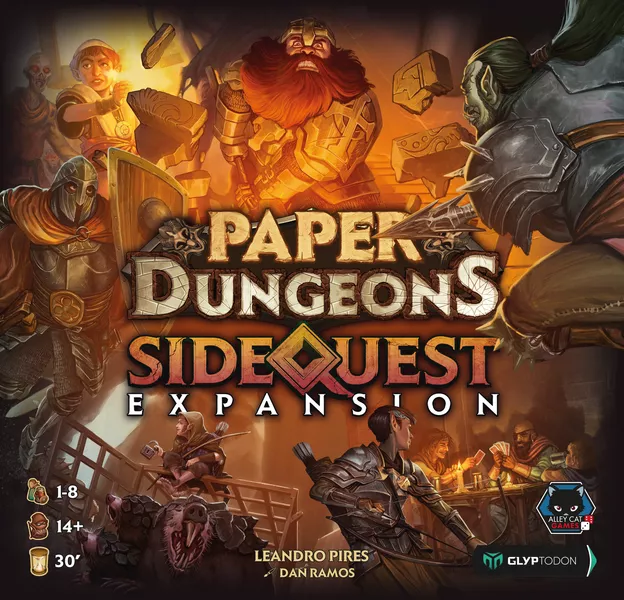 Paper Dungeons Uitbreiding: Side Quest Expansion (Bordspellen), Alley Cat Games 