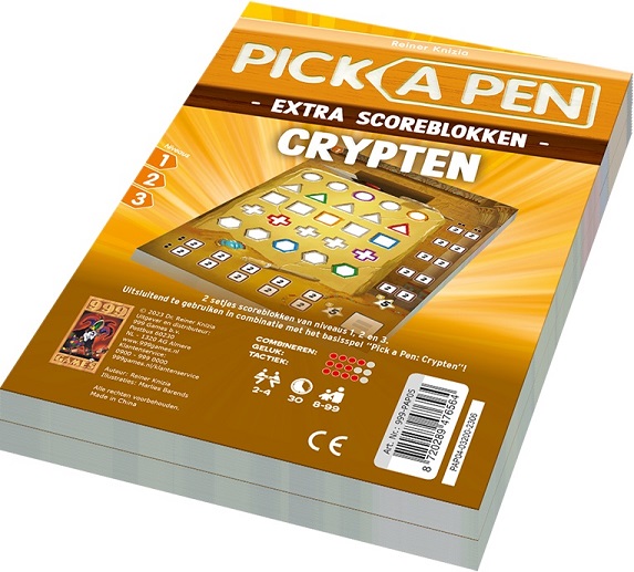 Pick a Pen: Crypten - Scoreblok (Bordspellen), 999 Games