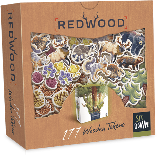 Redwood Uitbreiding: 178 Wooden Tokens (Bordspellen), Sit Down Games