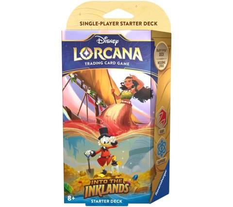 Disney Lorcana: Into the Inklands Starter Deck Moana & Scrooge McDuck (Bordspellen), Ravensburger
