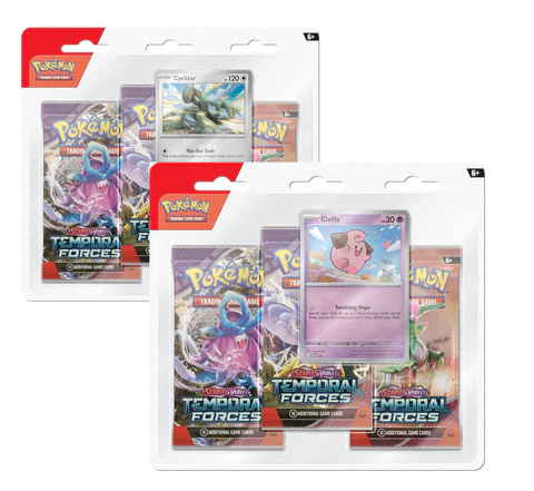 Pokemon Scarlet & Violet Temporal Forces Blister Pack (4-delig) (Cyclizar of Cleffa) (Pokemon), The Pokemon Company