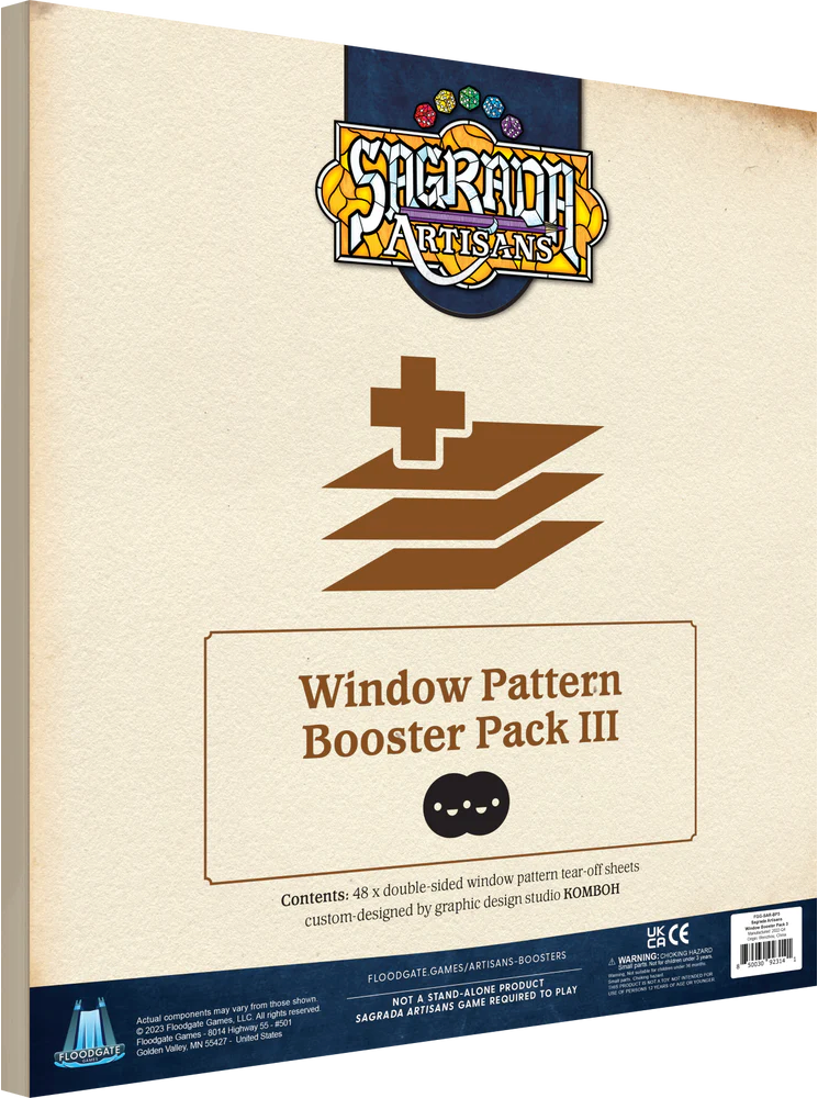 Sagrada Artisans Uitbreiding: Window Pattern Booster Pack 3 Komboh (Bordspellen), Floodgate Games