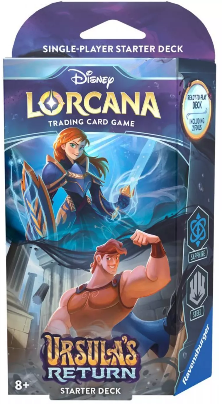 Disney Lorcana: Ursula's Return - Anna & Hercules Starterdeck (Bordspellen), Ravensburger