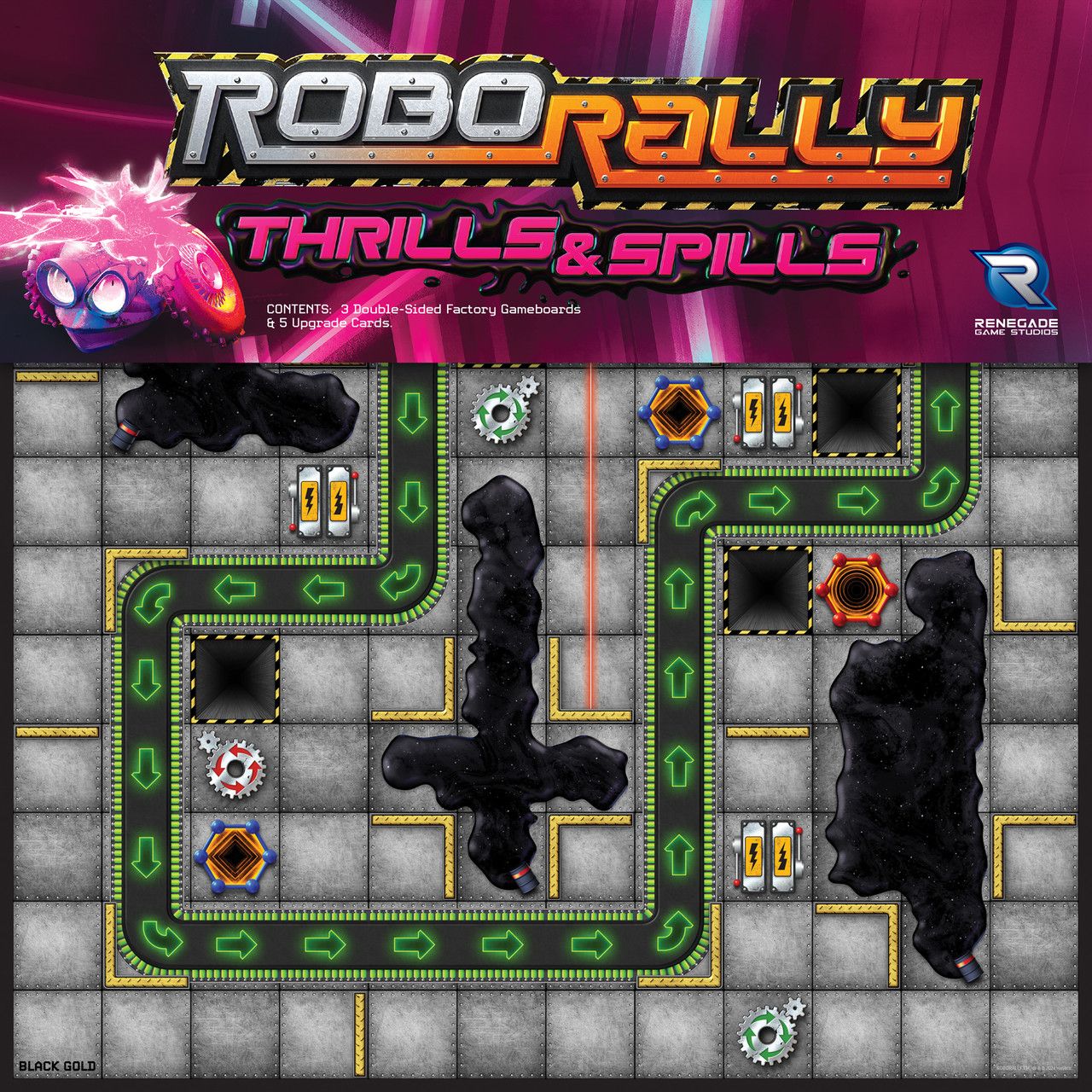 Robo Rally Uitbreiding: Thrills & Spills (Bordspellen), Renegade Game Studios