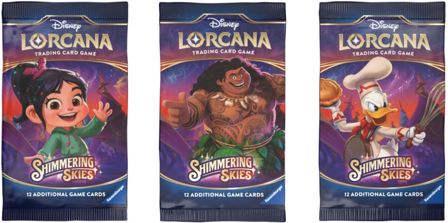 Disney Lorcana - Shimmering Skies: Boosterpack (Bordspellen), Ravensburger