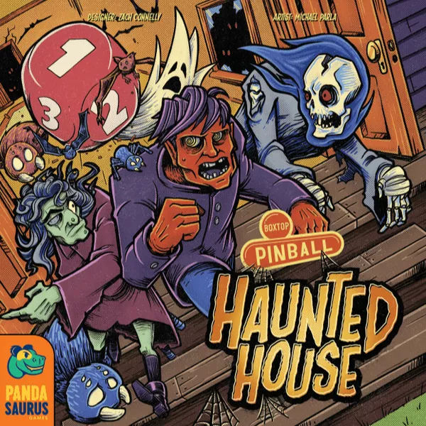 Boxtop Pinball: Haunted House (Bordspellen), Pandasaurus Games