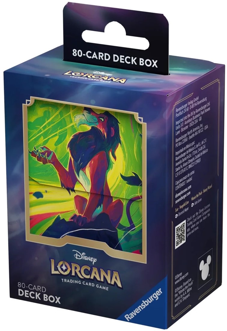 Disney Lorcana - Azurite Sea: Deck Box Scar (Bordspellen), Ravensburger