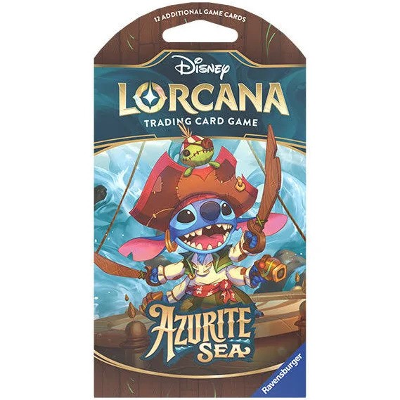 Disney Lorcana - Azurite Sea: Sleeved Boosterpack (Bordspellen), Ravensburger