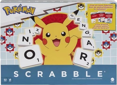 Scrabble: Pokemon (NL versie) (Bordspellen), Mattel