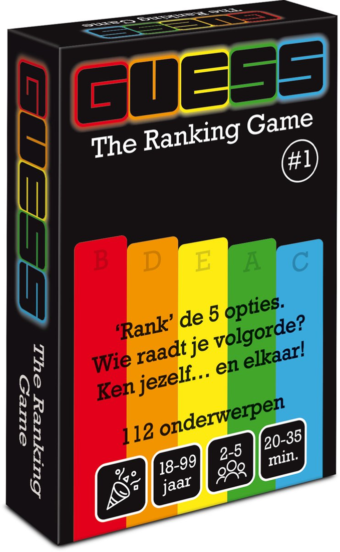 Guess the Ranking Game nr. 1 (Bordspellen), Puzzles & Games