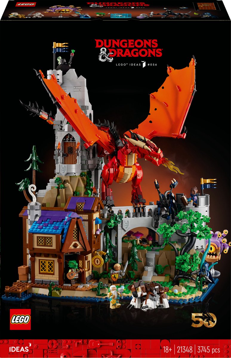 Boxart van Dungeons & Dragons: Het Verhaal van de Rode Draak (Ideas) (21348) (Ideas), Ideas