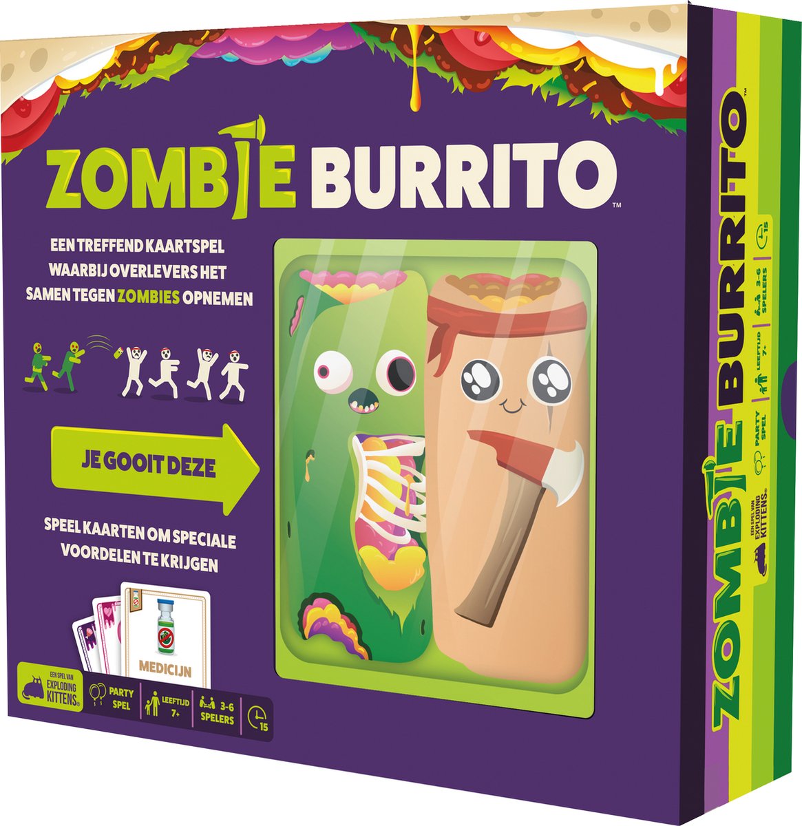 Zombie Burrito (NL) (Bordspellen), Exploding Kittens