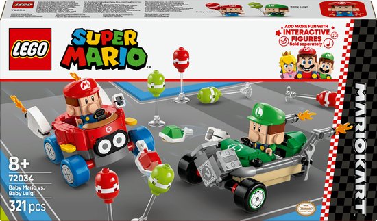 Mario Kart Baby Mario vs Baby Luigi (Super Mario) (72034) Mario Kart Baby Mario vs Baby Luigi (Super Mario) (72034)