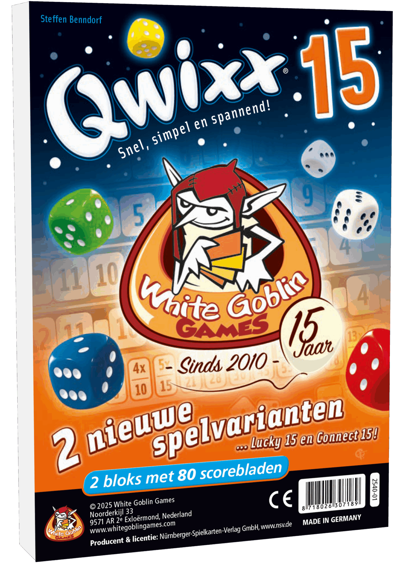 Qwixx Uitbreiding: 15 (Bordspellen), White Goblin Games