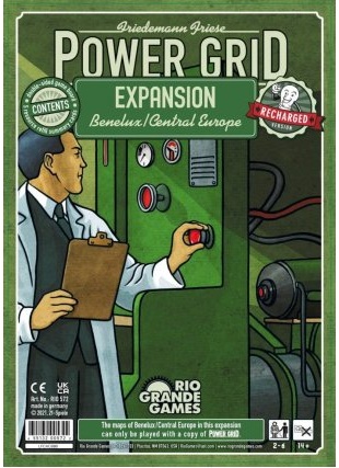 Power Grid Uitbreiding: Central Europe/Benelux - Recharged (Bordspellen), Rio Grande Games Power Grid Uitbreiding: Central Europe/Benelux - Recharged (Bordspellen), Rio Grande Games