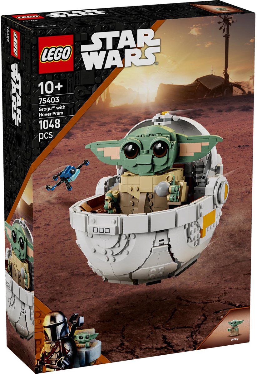 Boxart van Lego Grogu met Zweefkinderwagen (Star Wars) (75403) (StarWars), Star Wars Boxart van Grogu met Zweefkinderwagen (Star Wars) (75403) (StarWars), Star Wars