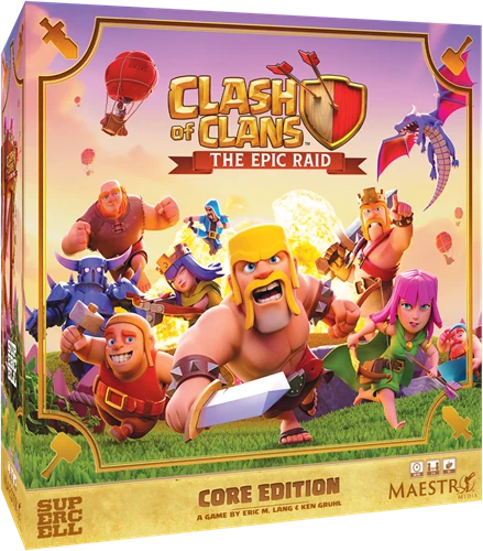 Clash of Clans: The Epic Raid - Core Edition (Bordspellen), Maestro Media Clash of Clans: The Epic Raid - Core Edition (Bordspellen), Maestro Media