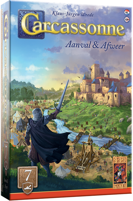 Carcassonne Uitbreiding 7: Aanval & Afweer (2025) (Bordspellen), 999 Games Carcassonne Uitbreiding 7: Aanval & Afweer (2025) (Bordspellen), 999 Games