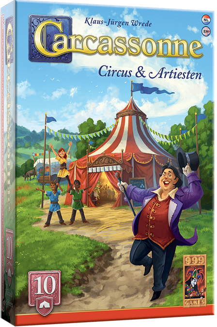 Carcassonne Uitbreiding 10: Circus & Artiesten (2025) (Bordspellen), 999 Games Carcassonne Uitbreiding 10: Circus & Artiesten (2025) (Bordspellen), 999 Games