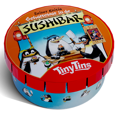 Tiny Tins: Geharrewar in de Sushibar (Bordspellen), 999 Games Tiny Tins: Geharrewar in de Sushibar (Bordspellen), 999 Games