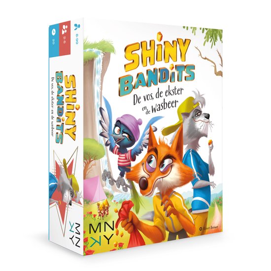 Shiny Bandits: De vos, de Ekster en de Wasbeer (Bordspellen), MNKY Shiny Bandits: De vos, de Ekster en de Wasbeer (Bordspellen), MNKY
