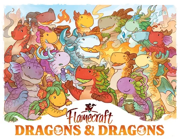 Flamecraft Uitbreiding: Dragons & Dragons (ENG) (Bordspellen), Cardboard Alchemy