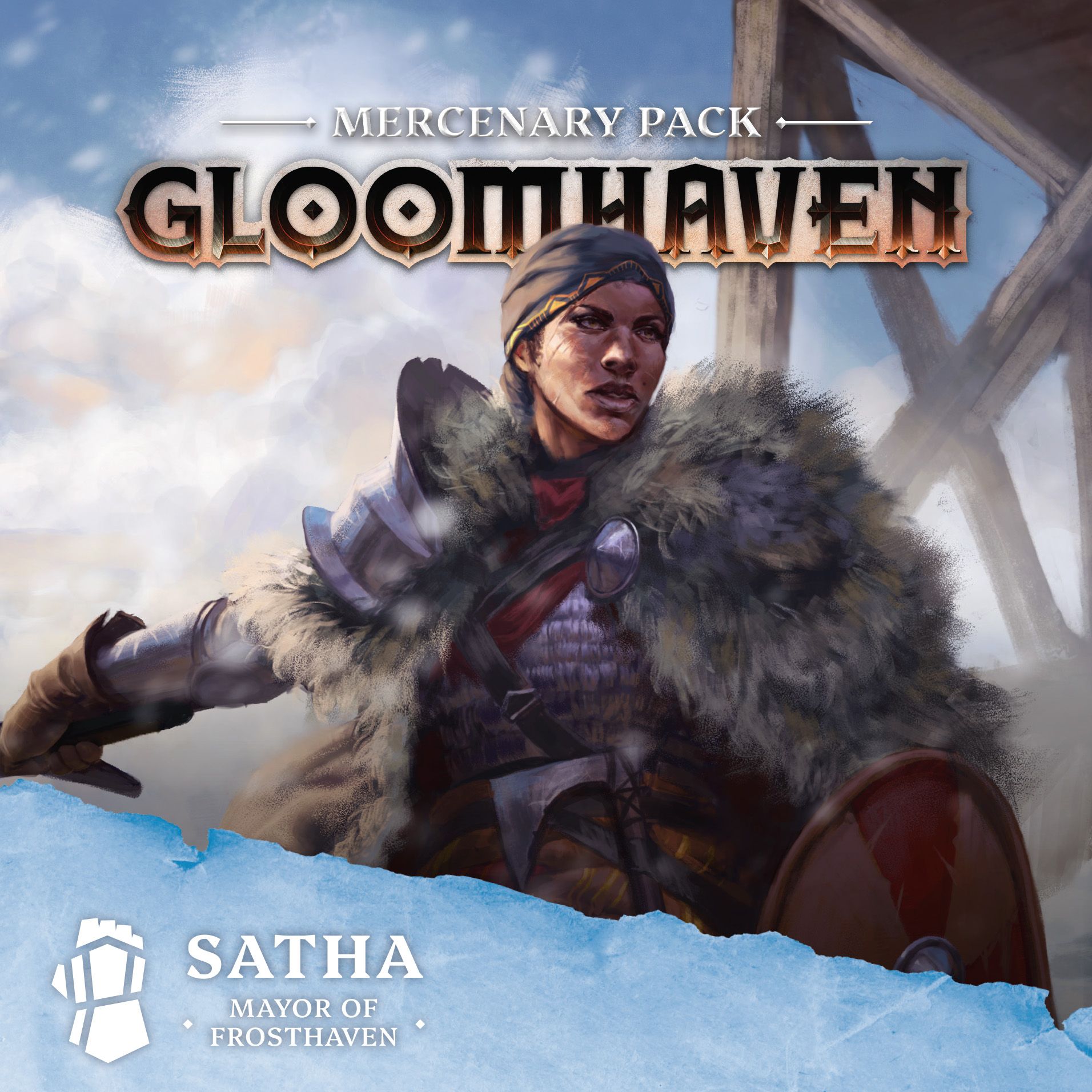 Gloomhaven: Mercenary Pack - Satha, Mayor Of Frosthaven (Bordspellen), Cephalofair Games