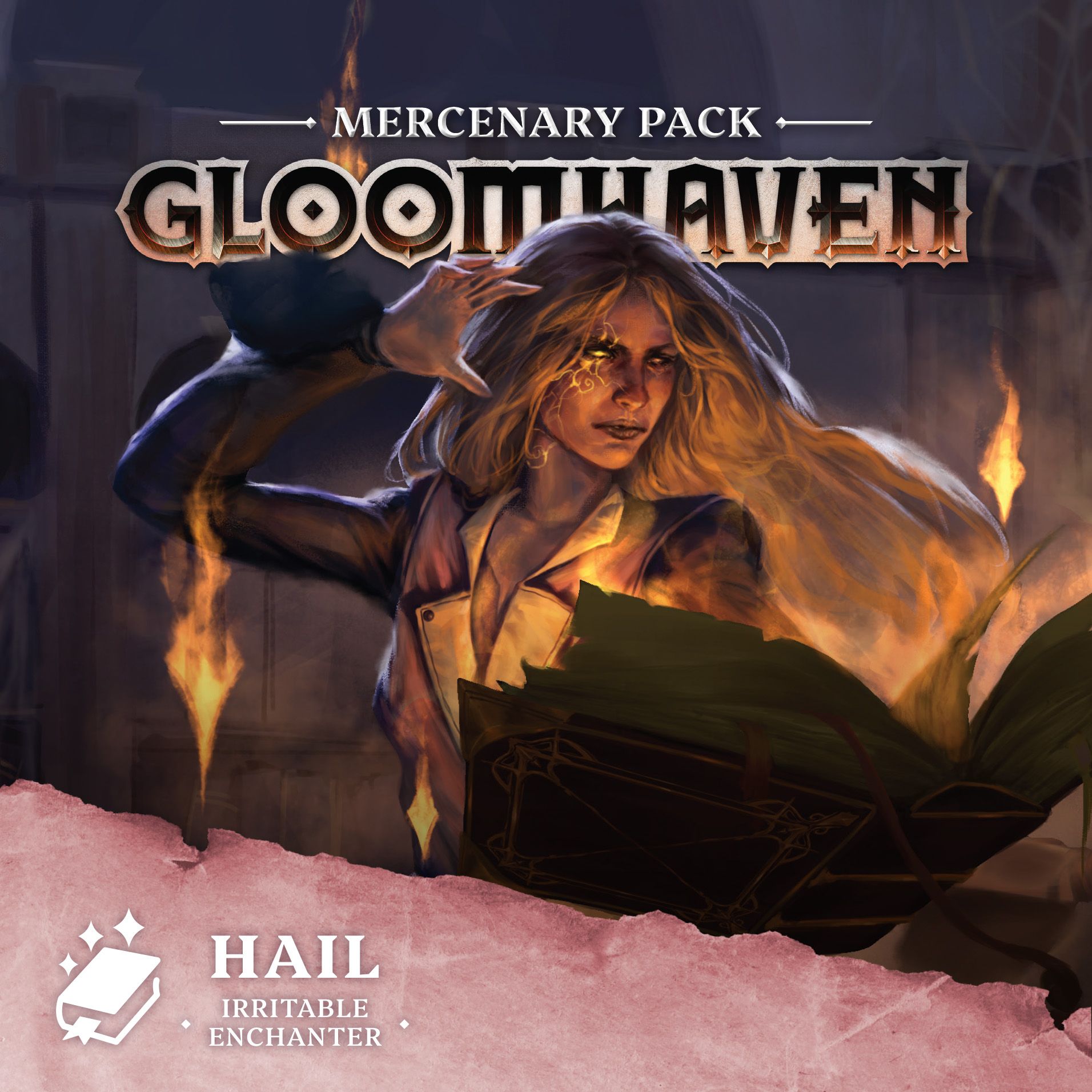Gloomhaven: Mercenary Pack - Hail, Irritable Enchanter (Bordspellen), Cephalofair Games