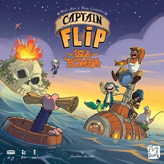 Captain Flip Uitbreiding: Isla Bomba (Bordspellen), Play Punk Captain Flip Uitbreiding: Isla Bomba (Bordspellen), Play Punk