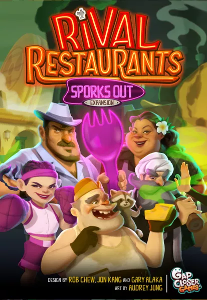 Rival Restaurants Uitbreiding: Sporks Out (Bordspellen), Gap Closer Games Rival Restaurants Uitbreiding: Sporks Out (Bordspellen), Gap Closer Games