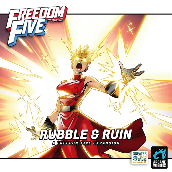Freedom Five Uitbreiding: Rubble & Ruin (Bordspellen), Arcane Wonders Freedom Five Uitbreiding: Rubble & Ruin (Bordspellen), Arcane Wonders