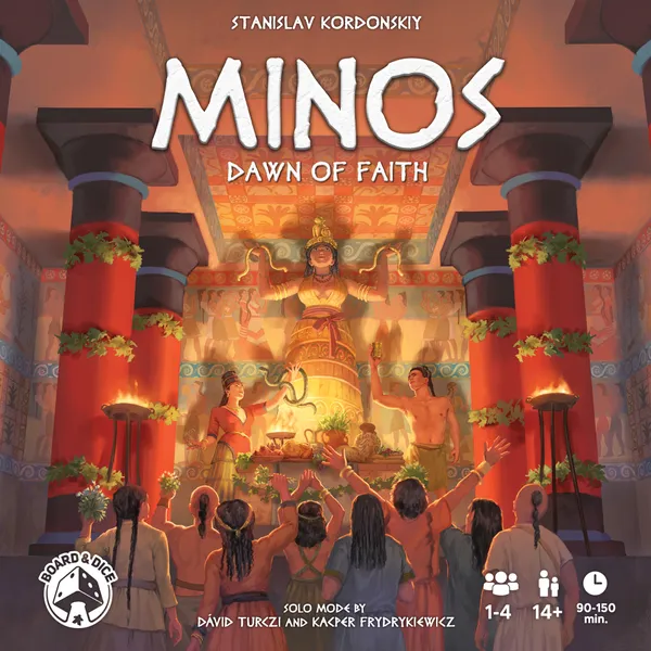 Minos Uitbreiding: Dawn of Faith (Bordspellen), Board & Dice Minos Uitbreiding: Dawn of Faith (Bordspellen), Board & Dice