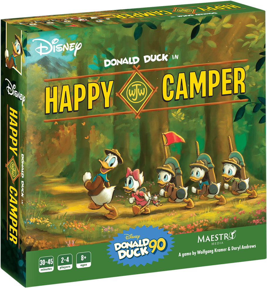 Donald Duck in Happy Camper (Bordspellen), Maestro Media Donald Duck in Happy Camper (Bordspellen), Maestro Media