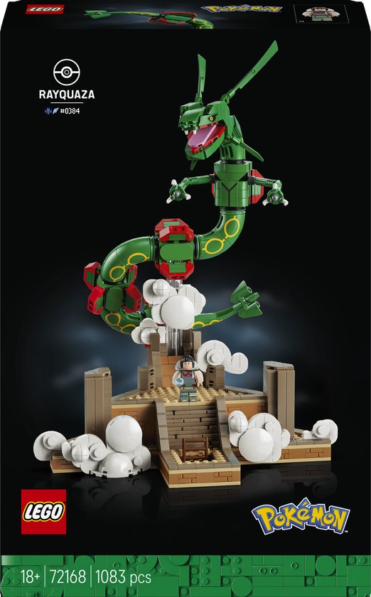 Boxart van Lego Rayquaza (Pokémon) (72168) (Ideas), Pokemon Boxart van Rayquaza (Pokémon) (72168) (Ideas), Pokemon