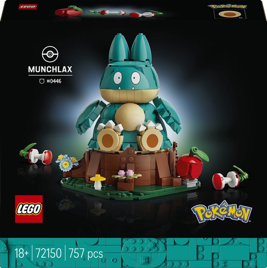 Boxart van Lego Munchlax (Pokémon) (72150) (SuperMario), Pokémon Boxart van Munchlax (Pokémon) (72150) (SuperMario), Pokémon