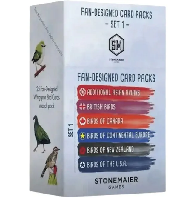 Wingspan Fan Pack Set (ENG) (Bordspellen), 999 Games Wingspan Fan Pack Set (ENG) (Bordspellen), 999 Games