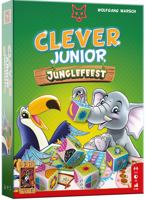 Clever Junior: Junglefeest (Bordspellen), 999 Games Clever Junior: Junglefeest (Bordspellen), 999 Games