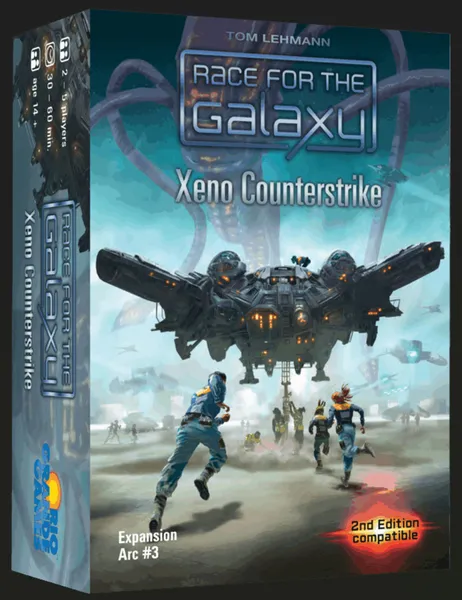 Race for the Galaxy Uitbreiding: Xeno Counterstrike (Bordspellen), Rio Grande Games Race for the Galaxy Uitbreiding: Xeno Counterstrike (Bordspellen), Rio Grande Games