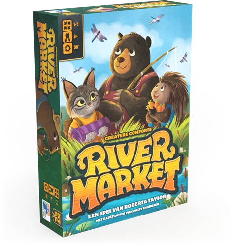 River Market (NL) (Bordspellen), Happy Meeple Games River Market (NL) (Bordspellen), Happy Meeple Games