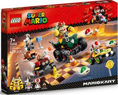 Boxart van Lego Bowser's Rumbling Race (Mario Kart) (72058) (SuperMario), Mario Kart Boxart van Bowser's Rumbling Race (Mario Kart) (72058) (SuperMario), Mario Kart