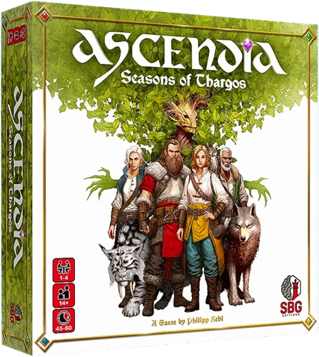 Ascendia: Seasons of Thargos (Bordspellen), SBG Games Ascendia: Seasons of Thargos (Bordspellen), SBG Games