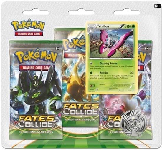 Pokemon XY10 Fates Collide Blister Pack: Vivillon (5-Delig) (Pokemon), The Pokemon Company