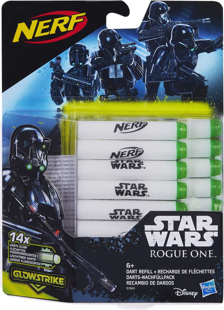 NERF Star Wars: Rogue One 14 GlowStrike Darts - Refill (Nerf), Hasbro