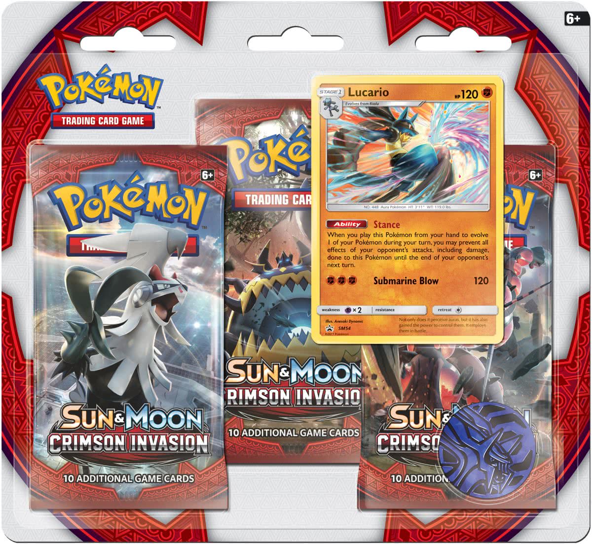 Pokemon Sun & Moon Crimson Invasion Blister Pack: Lucario (5-Delig) (Pokemon), The Pokemon Company